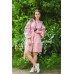 Boho Style Embroidered Classic Dress Baby Pink with Black Embroidery